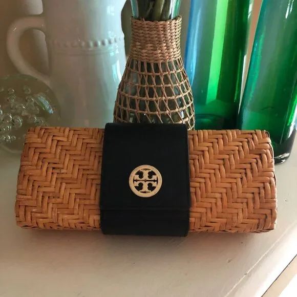 TORY BURCH Rattan Clutch - Picture 2 of 8